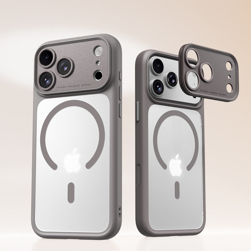 Frosted translucent phone case back that lets the phone finish show through