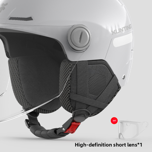 Open face half helmet colour shown against a plain background from the front