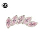 Colour chart of marquise zircon tops for a titanium curved piercing stud