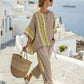 Women's Loose Fit Plaid Two-Piece Set