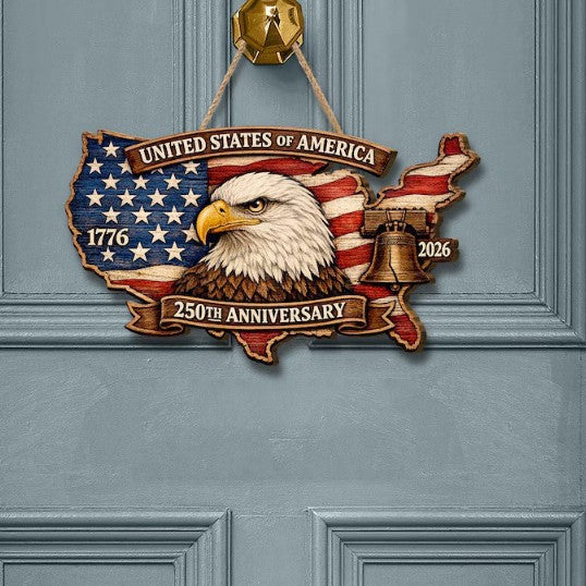Patriotic Wooden Hanging Plaques | indoor setting application