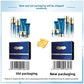 Old and new packaging designs of the Hankey Polypeptide five piece set, shipped at random