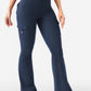 Cargo Pocket Flared Yoga Pants Tummy Control