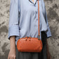 Retro Leather Women's Shoulder Bag | side profile angle shot