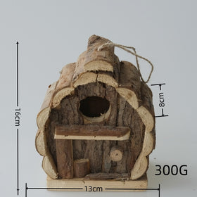Wooden Bird House Garden Feeder