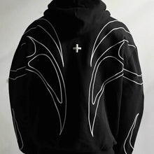 Retro Embroidered Zip Up Hoodie