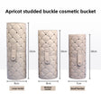 Apricot Rivet Buckle Cosmetic Bucket