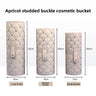 Apricot Rivet Buckle Cosmetic Bucket