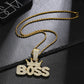 Crown pendant necklace styled in a modern interior scene