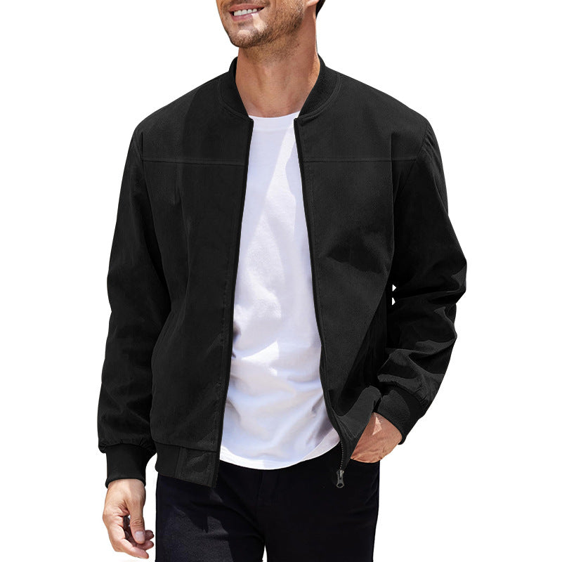 Mens Suede Aviator Jacket