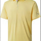Men's short sleeve polo shirt with a solid body and a printed contrast collar, fitted cut in light polyester