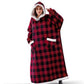 Relaxed fleece pajama pullover shown from a natural resting angle