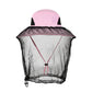 Bug net sun hat with the mesh net tucked into the brim, product view