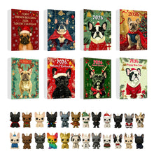 French Bulldog Christmas Advent Calendar with 24 Acrylic Ornaments