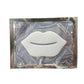 White hydrogel jelly lip mask patch sealed in a foil sachet