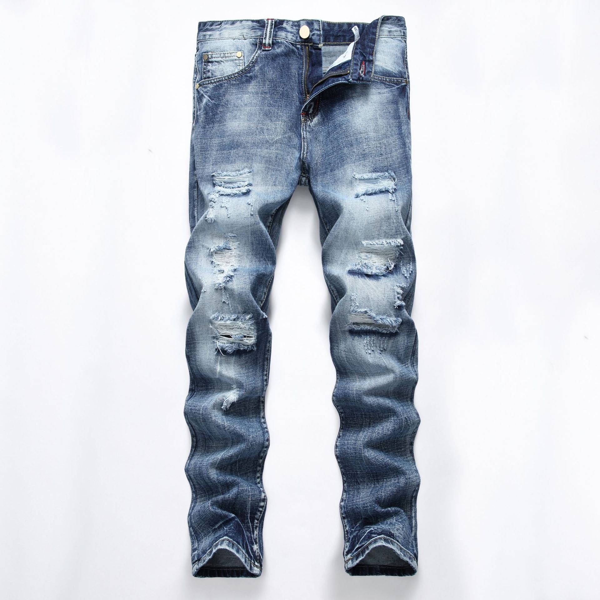 Men's Straight Fit Denim Jeans | indoor setting application