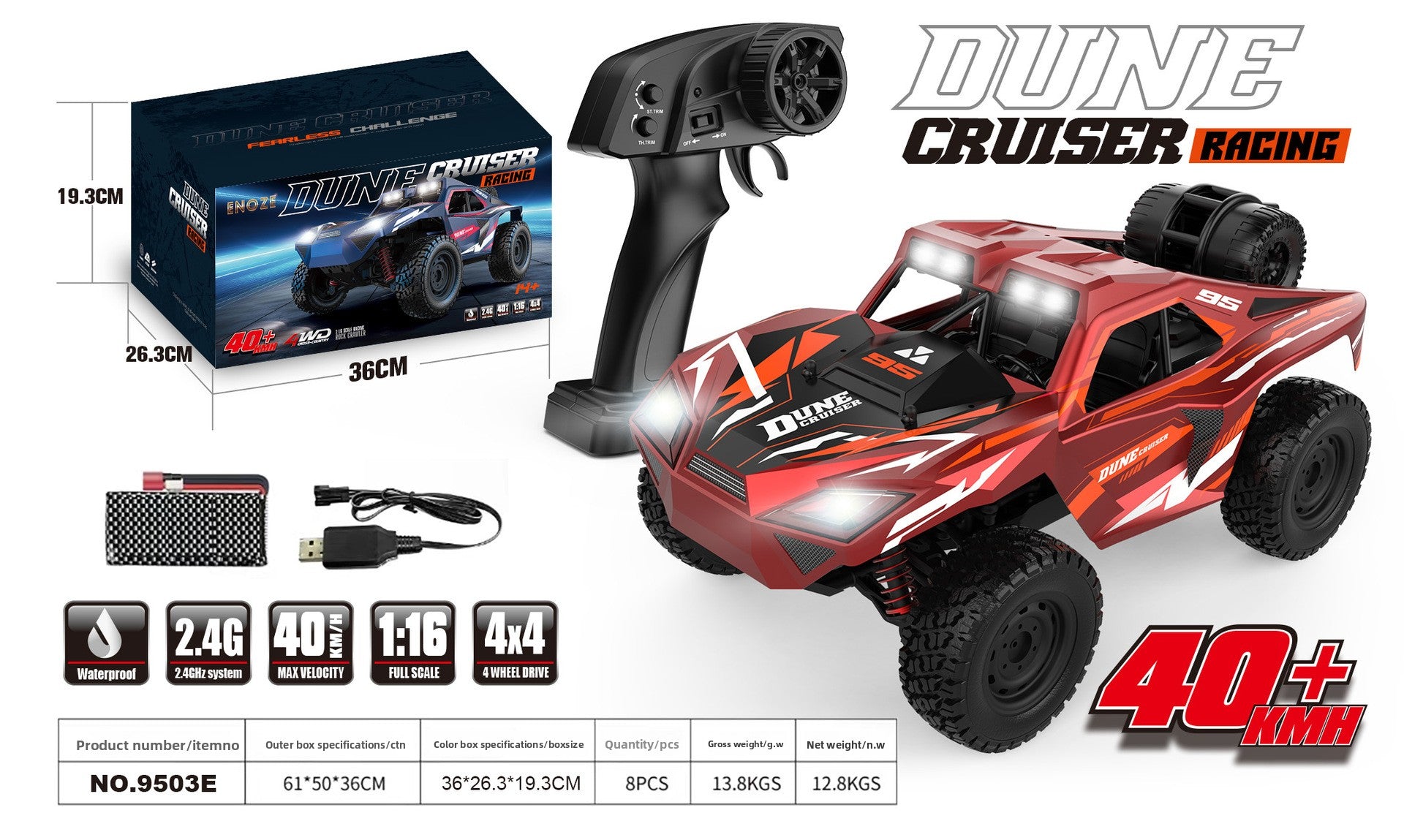 Waterproof Drift Car | packaging shot