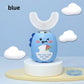 Children U-Shaped Electric Toothbrush with Cartoon Design
