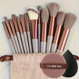 13pcs Brown Cloth Pouch CoffeePuff Black