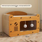 Double layer cardboard cat scratcher 56 by 30 by 28 centimetres for cats up to 15 kilograms with balls