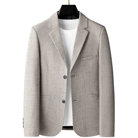 Mens Slim Fit Linen Blend Blazer