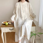 Postpartum nursing dress shown with its packaging