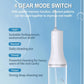 White water flosser with four adjustable mode labels Soft, Normal, Strong and Pulse on a light blue background
