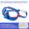 Red Blue Transparent+Large Nose Pad+Box