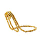 Pale yellow beaded wine bottle holder with dark specks on a white background, Pale Yellow option