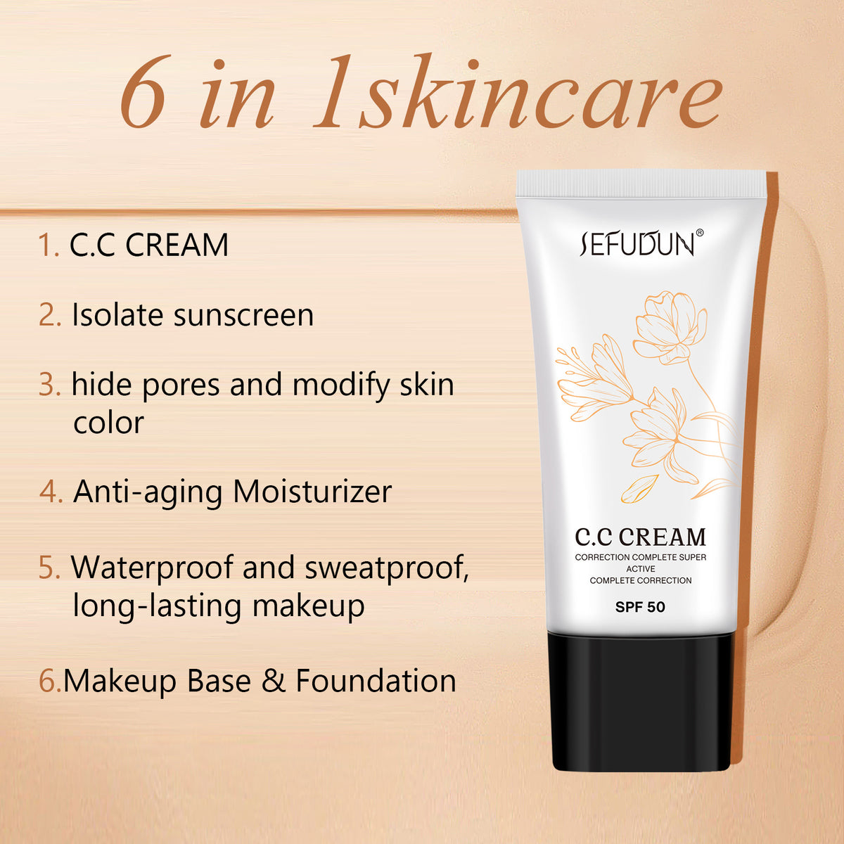 Pre-Makeup Isolation Cream primer tube side profile detail