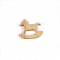 Wooden Baby Rattle Teether Toy | detail close on finish