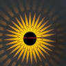 Zylindrische Sonnenblume, warmes Licht