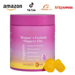 Women's probiotic pineapple capsules, front view of the supplement pack