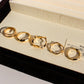 Five-Piece Geometric Stackable Rings Set
