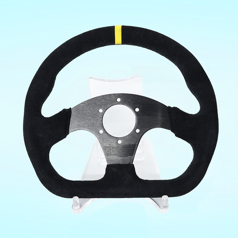 D-shaped steering wheel