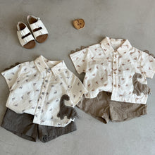 Gumi Bear Boys Printed Shirt And Shorts Set