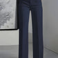 Womens High Waist Wide Leg Trousers | real routine angle