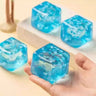 Blue snowflake ice cube-maltose 3cm