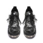 Low-top platform leather shoes