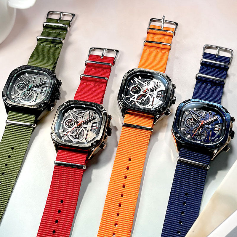 Square Watch | close up material texture