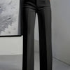 Womens High Waist Wide Leg - Black