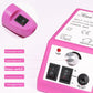 Interchangeable grinding and polishing bits for an electric nail drill