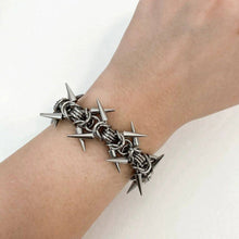 Punk Spiked Chainmail Bracelet