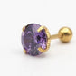 Geometric Zircon Stud Earrings