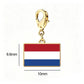 Stainless Steel National Flag Pendant Bracelet