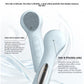 Cleansing brush handle with a power button and two arrows for three vibration gears