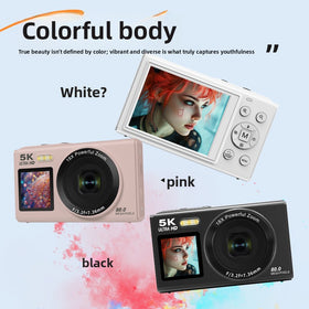 Dual Screen Compact Digital Camera with Wi-Fi, 18x Digital Zoom and Flash