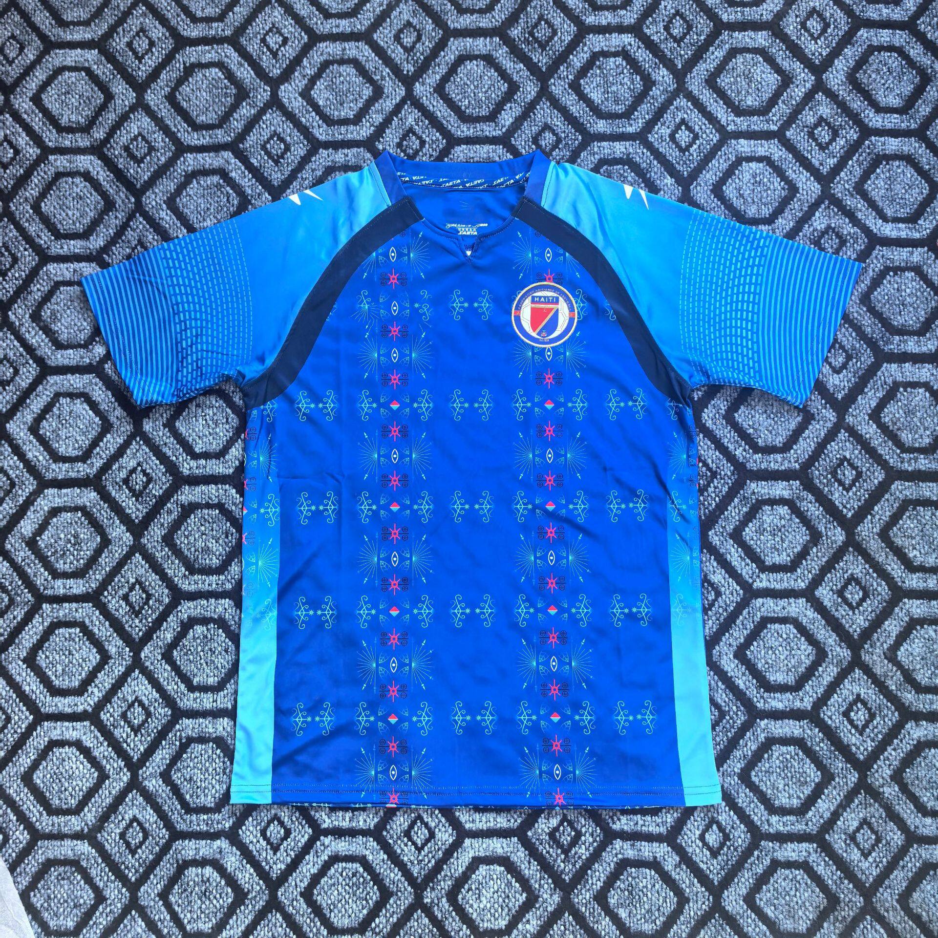 Soccer uniform jersey | styled in a neutral setting