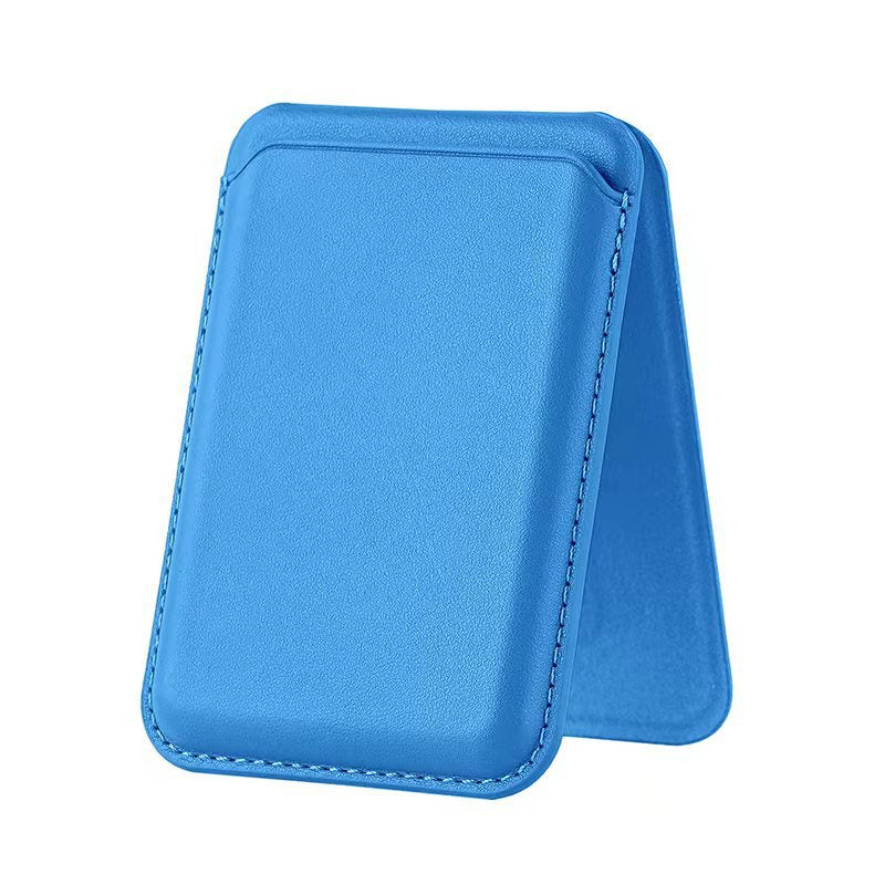 Magnetic card holder shown in one of twenty color options