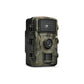Camouflage weatherproof trail camera angled view showing the IR array and wide lens